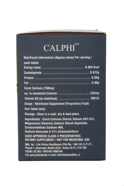 Calphi M Tablet (10): Uses, Side Effects, Price & Dosage.